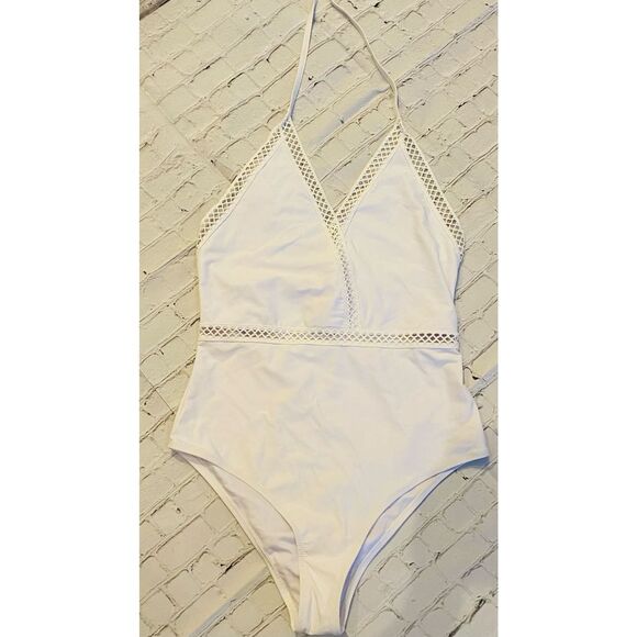 Cupshe Other - Cupshe white High leg one piece swimsuit medium